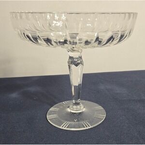 Vintage Cut Crystal Compote Desert/CandyDish Kosta Boda Pyramid per Google Lens